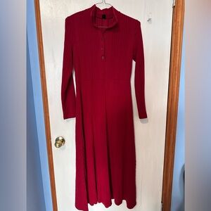 Women’s Red Sweater Dress, Medium/Large